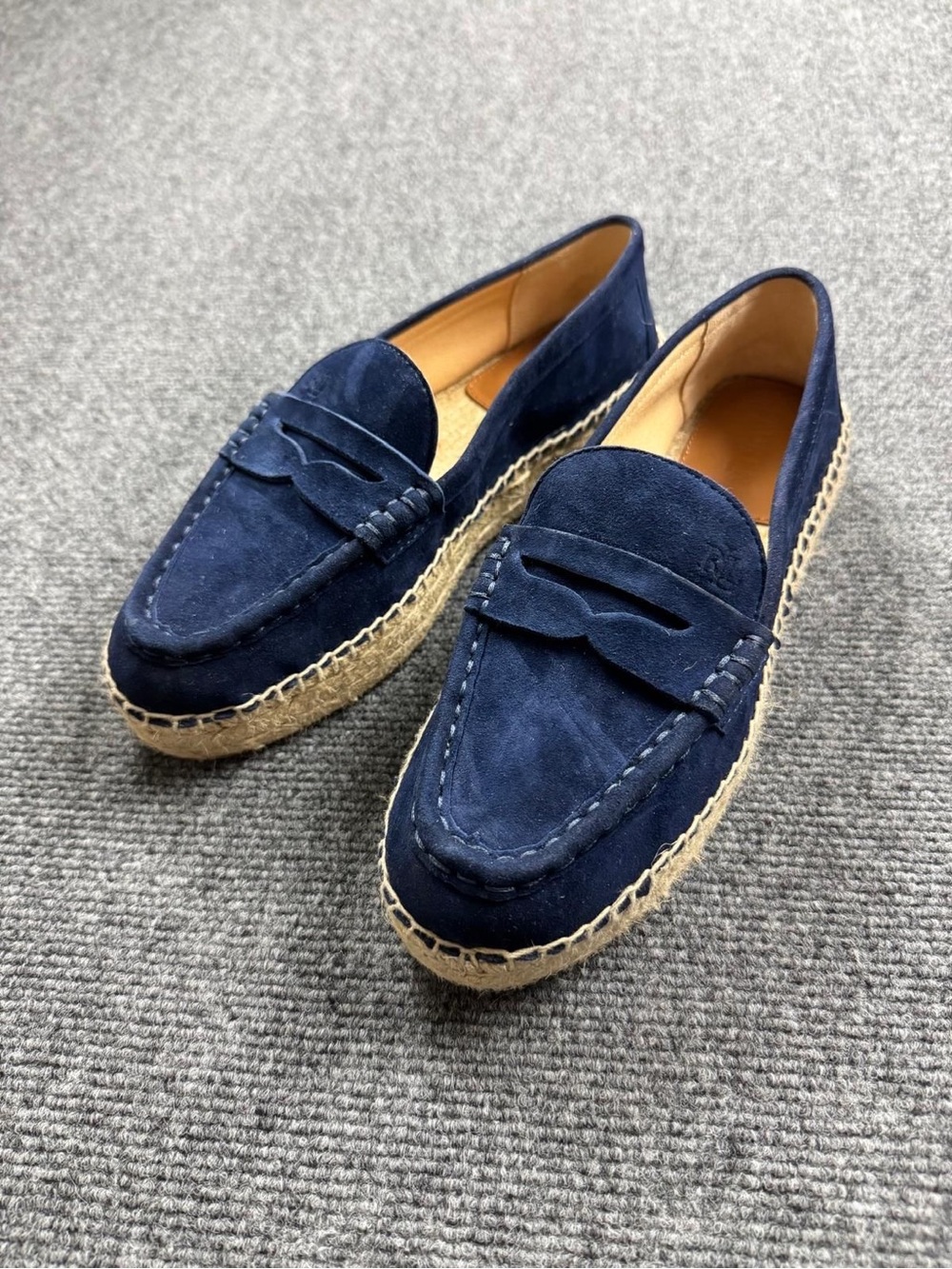 Lauren Ralph Lauren Wynnie Loafer Flats Navy Blue US 6.5 EU 37